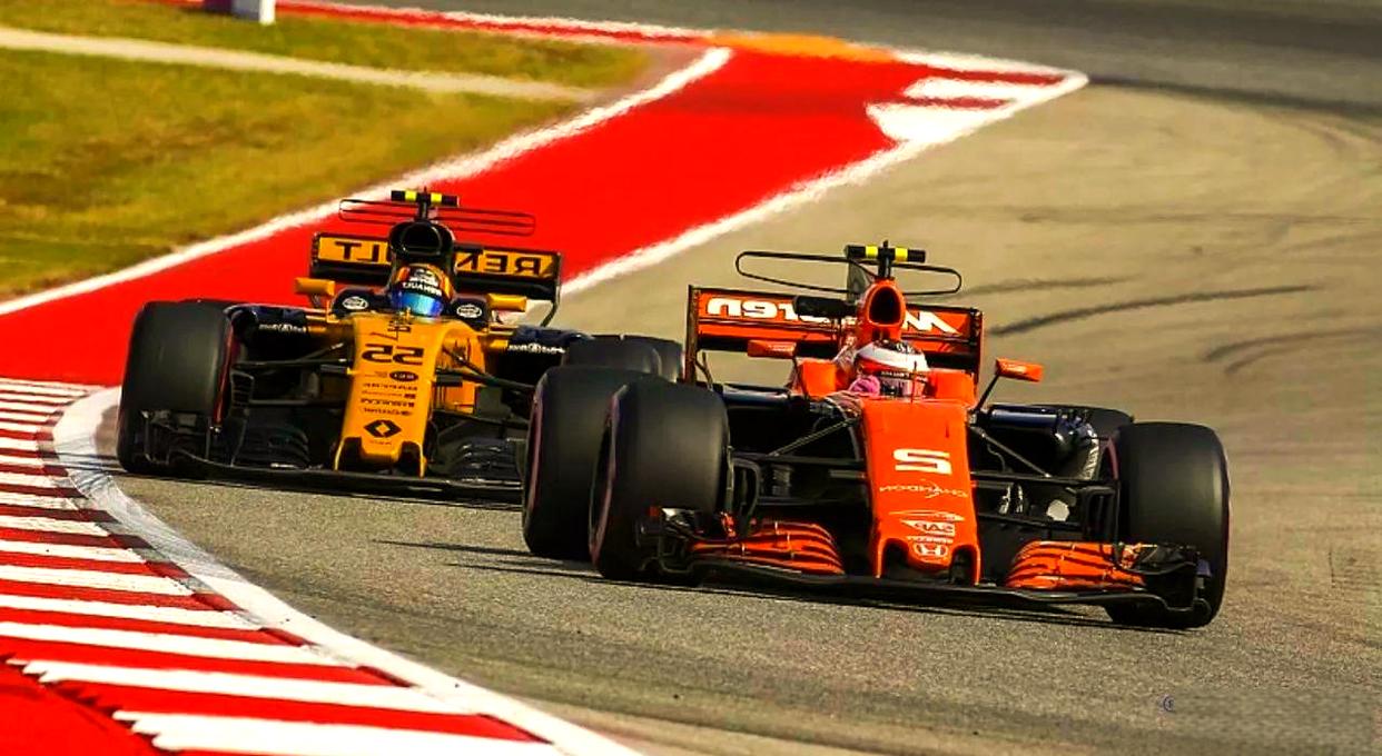 雷诺车队险胜红牛车队，汉密尔顿扛起全队